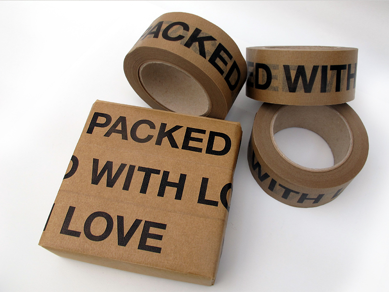 Papierklebeband  "Packed with love"