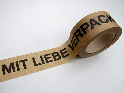 Papierklebeband-Rolle Mit Liebe verpackt